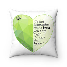 Load image into Gallery viewer, Through The Heart Square Pillow