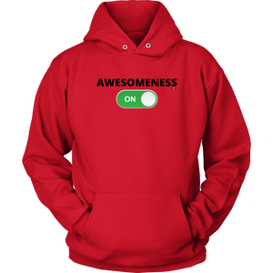 "AWESOMENESS: ON" Unisex Hoodie (Multiple Color Options)