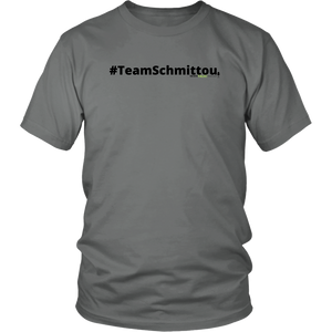 #TeamSchmittou unisex t-shirt w/black text (Multiple color options)