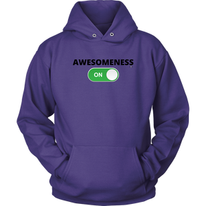 "AWESOMENESS: ON" Unisex Hoodie (Multiple Color Options)
